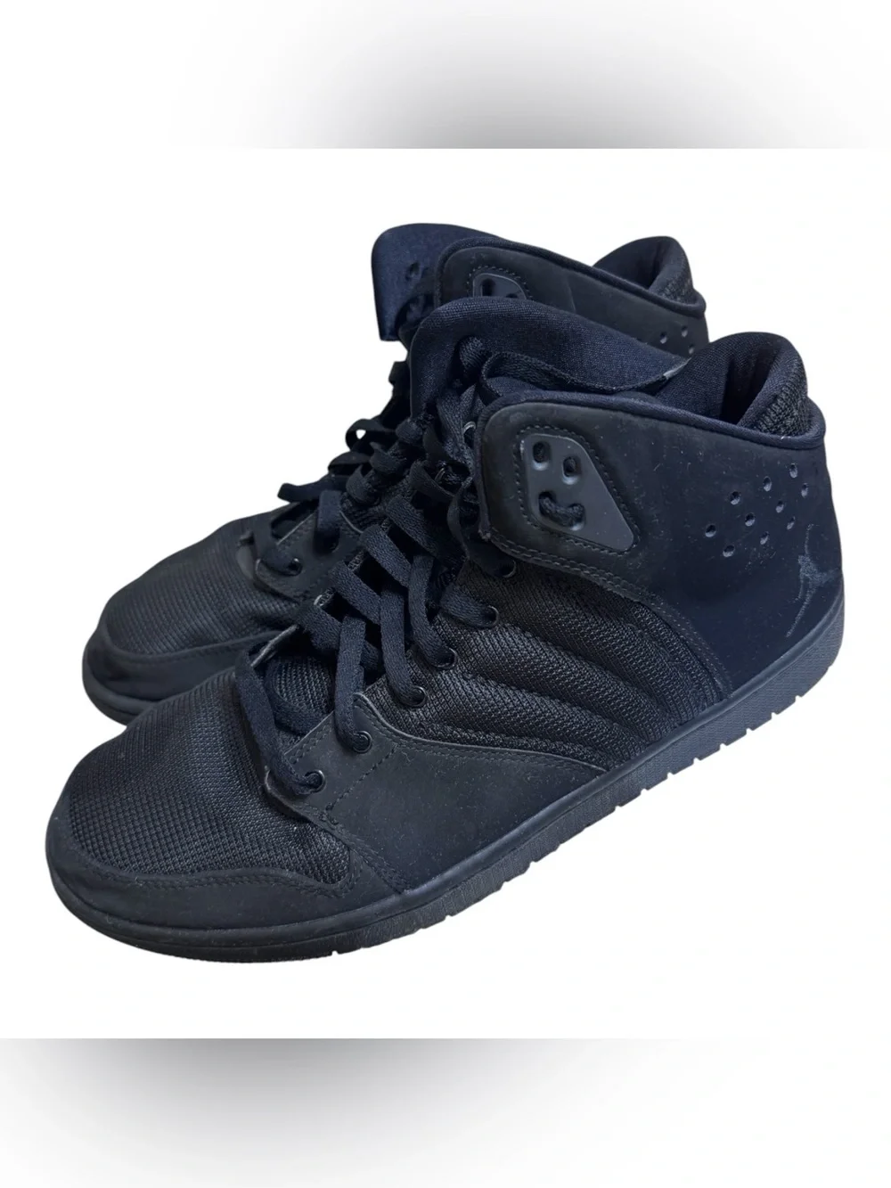Jordan Men's All-Black High-Top Sneakers